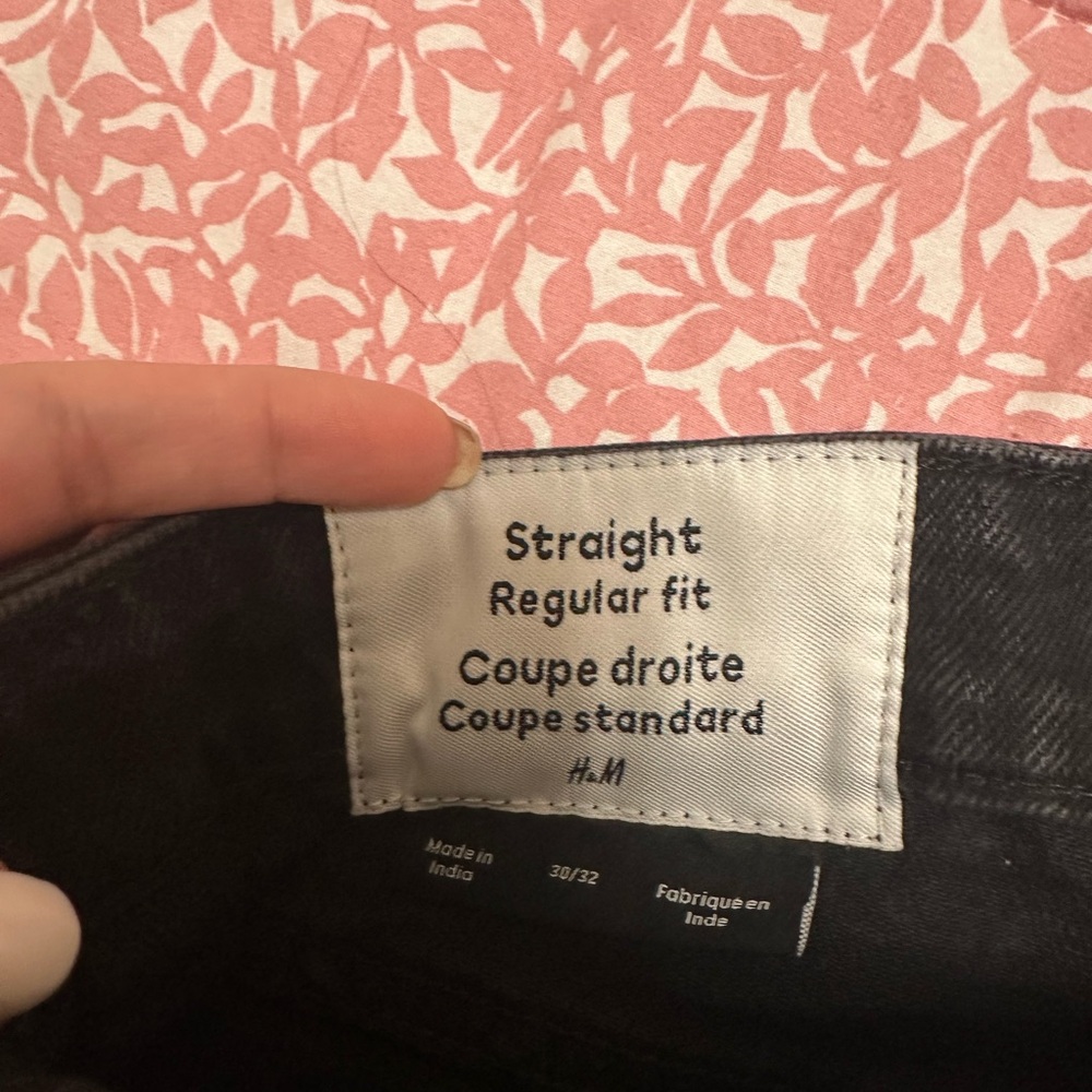 H&M Black Jeans Shorts